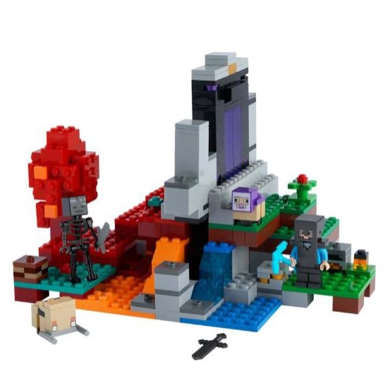 Minecraft The Ruined Portal Building Set