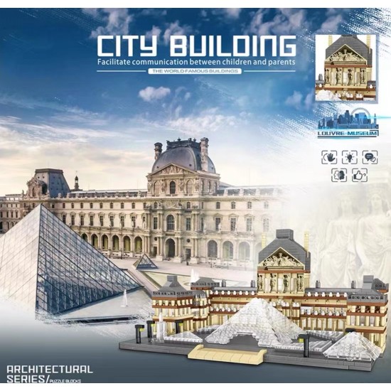 Louvre Museum Building Blocks Toy Set