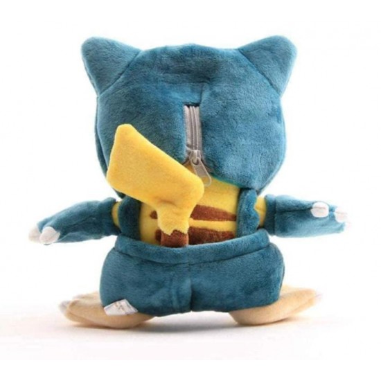 Pikachu Cross-Dressing Snorlax Plush
