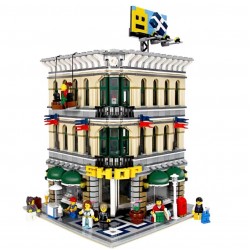 Department store Street View series Building Blocks Toy Set