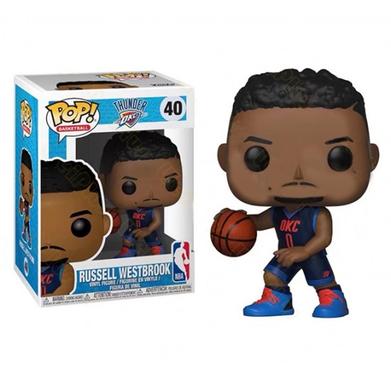 Funko Pop! Oklahoma City Thunder Russell Westbrook NO.0 Collectible Figure #40 Funko Pop! Oklahoma City Thunder Russell Westbrook NO.0 Collectible Figure #40