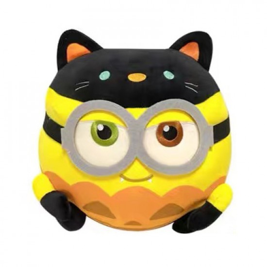 Halloween Minions Round pillow - Cat Style