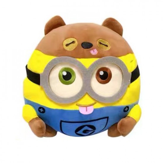 Halloween Minions Round pillow - Bear head 