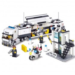 Police command vehicle Building Bricks Toy Set