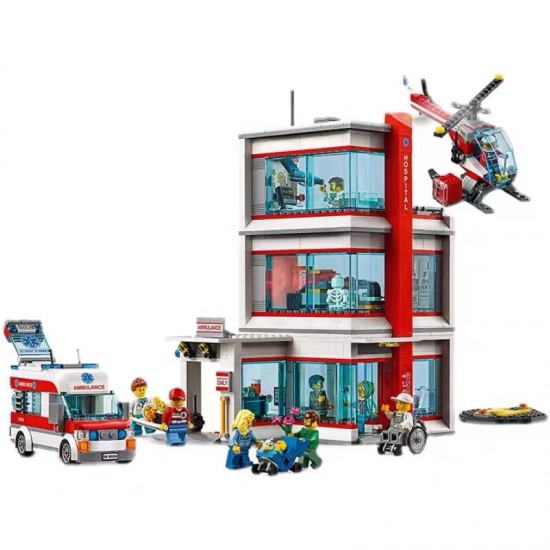 City Hospital headquarters Building Bricks Toy Set