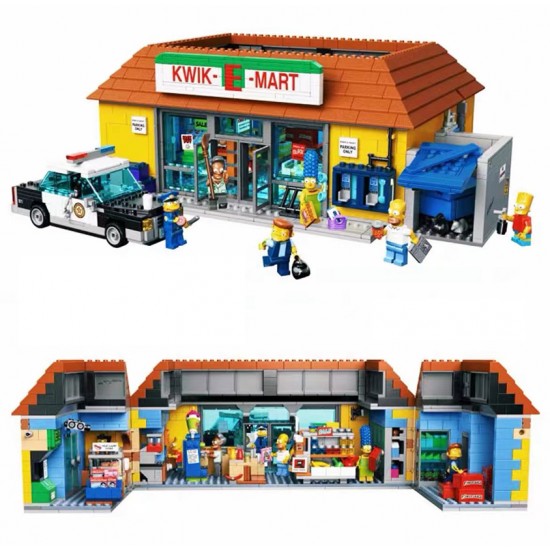 Simpson Market Building Bricks Toy Set Simpson Market Building Bricks Toy Set