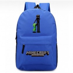 Minecraft Enderman Creeper Rucksack Backpack Schoolbag - Blue