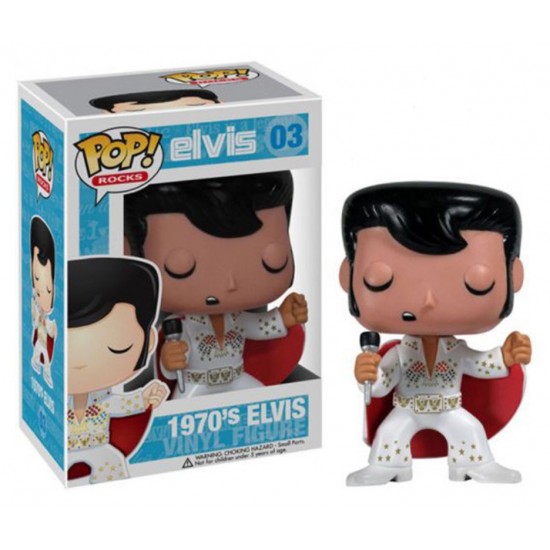 Funko Pop! Rock 1970's Elvis (Glow) Chase Figure #03 Funko Pop! Rock 1970's Elvis (Glow) Chase Figure #03