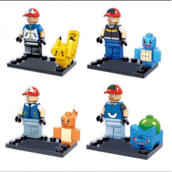 4 Set Pokemon Go Mini Figures Building Blocks Toys 4 Set Pokemon Go Mini Figures Building Blocks Toys