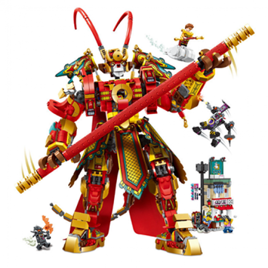 Monkie Boy: Monkey King Warrior Toy Building Kit (1630 Pieces)