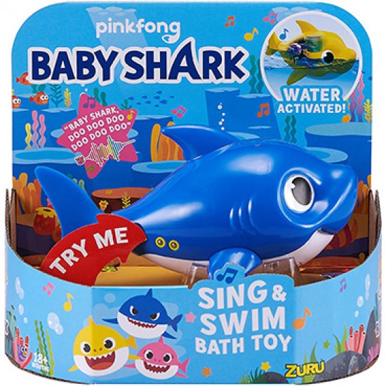 Pinkfong Baby Shark Battery Powered Sing and Swim Bath Toy - Blue Pinkfong Baby Shark Battery Powered Sing and Swim Bath Toy - Blue