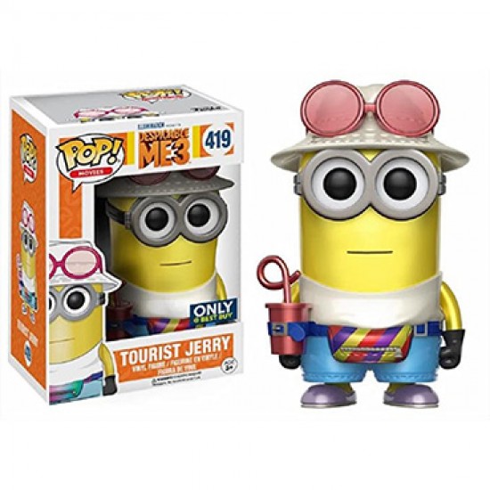 Funko POP Movies Despicable Me 3 Tourist Jerry Action Figure Funko POP Movies Despicable Me 3 Tourist Jerry Action Figure
