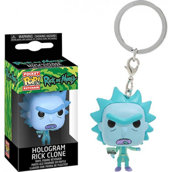 Funko Pop Keychain Rick and Morty - Hologram Rick Clone Funko Pop Keychain Rick and Morty - Hologram Rick Clone
