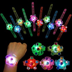 24 Pack LED Light Up Bracelet Glow in The Dark Party Supplies
