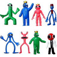 8pcs Roblox Game Rainbow Friends Action Figure Blue Red Doll Pvc