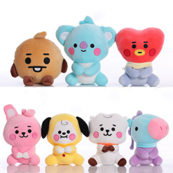 7 PCS Line Friends BT21 Character Plush Toy