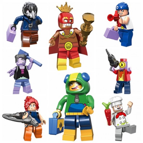 8 PCS Brawl Stars Building Blocks - Season 2