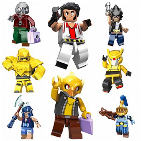 8 PCS Brawl Stars Building Blocks - Season 3