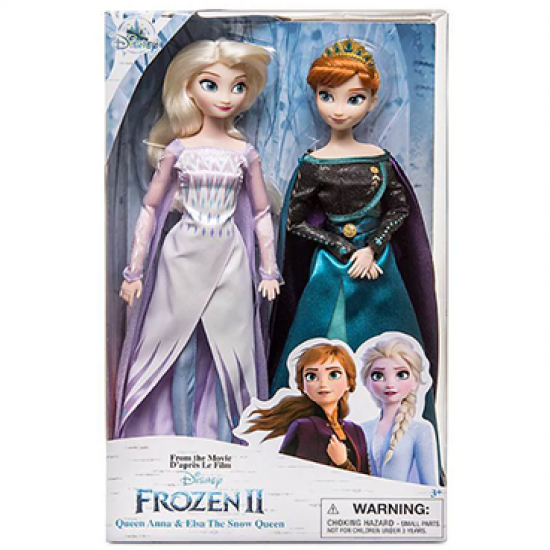 Disney Queen Anna and Snow Queen Elsa Classic Doll Set- Frozen 2- 11 1/2'' H Disney Queen Anna and Snow Queen Elsa Classic Doll Set- Frozen 2- 11 1/2'' H