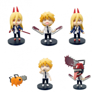 6PCS Chainsaw Man Pochita Denji Action Figures