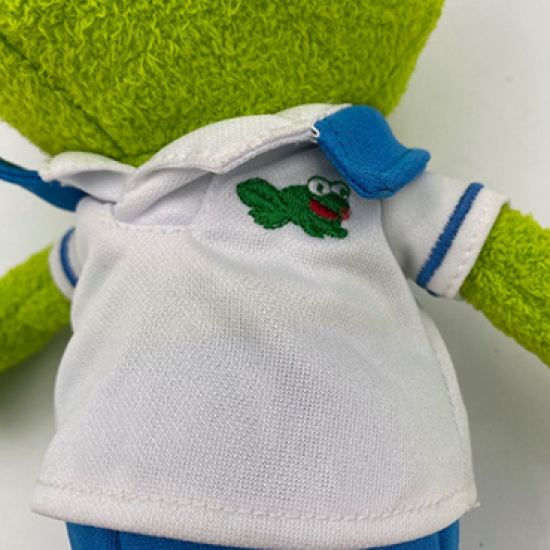 Cute Kermit The Frog Plush Toy With Clothes
