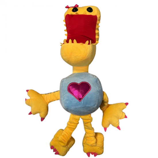Poppy Playtime Boxy Boo Plush Toy - Yellow Heart Poppy Playtime Boxy Boo Plush Toy - Yellow Heart