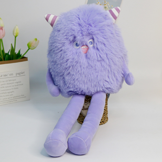 Little Cu Cu Cute Monster Plush Toy - Purple Long Legs Little Cu Cu Cute Monster Plush Toy - Purple Long Legs