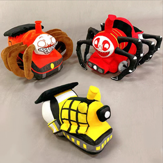 3 PCS Choo Choo Charles Game Train Plush Toy