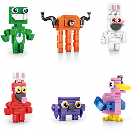 6PCS Mini Garten of Banban Building Blocks 85012 6PCS Mini Garten of Banban Building Blocks 85012