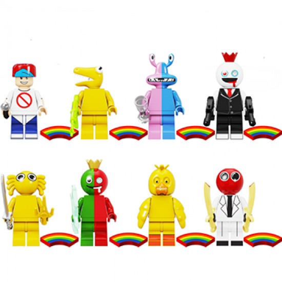8 PCS Rainbow Friends Building Blocks KF6183