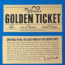 Golden Ticket from Willy Wonka & The Chocolate Factory
