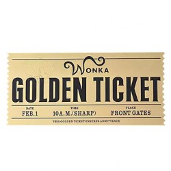 Golden Ticket from Willy Wonka & The Chocolate Factory