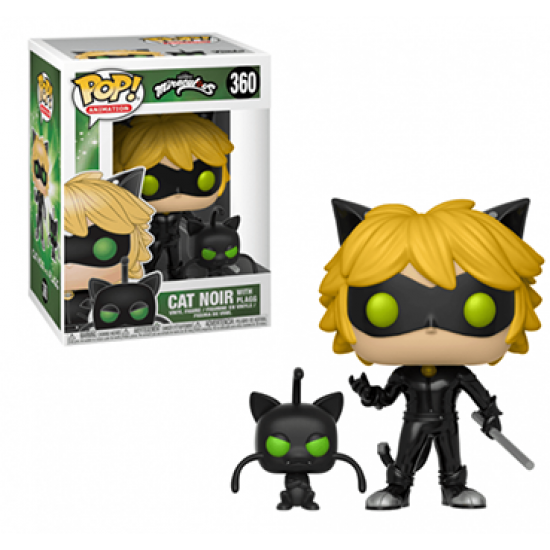 Funko Pop Miraculous Ladybug Cat Noir with Plagg Buddy #360 Funko Pop Miraculous Ladybug Cat Noir with Plagg Buddy #360