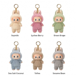 The Monsters Labubu V1 Exciting Macarons Series-Vinyl Plush Pendant Blind Box - Sesame Bean