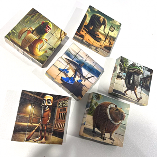 Italian Brainrot Tung Tung Tung Sahur Magic Magnetic Cube Blocks Puzzles