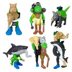 6 Pcs Italian Brainrot Merged Version Action Figure