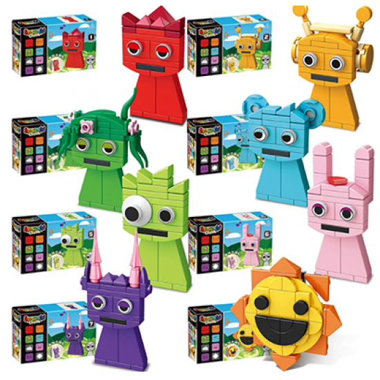 8Pcs Incredibox Sprunki Building Blocks Toys - 10100 8Pcs Incredibox Sprunki Building Blocks Toys - 10100