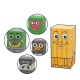 8Pcs Italian Brainrot Magnetic Animals Building Block Set 