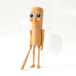 Italian Brainrot 3d Print Action Figure - Tung Tung Tung Sahur 5.9"