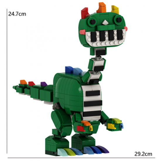 Poppy Playtime Chapter 4 MOC Building Blocks - Giant Pianosaurus