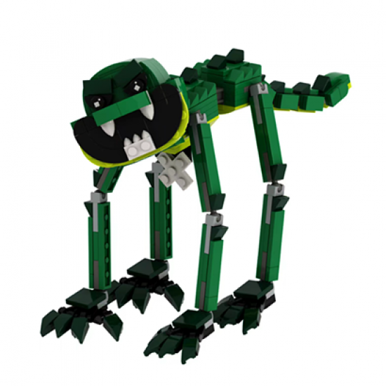 Poppy Playtime Chapter 4 Nightmare Critters MOC Building Blocks - Allister Gator Poppy Playtime Chapter 4 Nightmare Critters MOC Building Blocks - Allister Gator