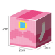 188 Pcs Minecraft Cherry Blossom Magnetic Blocks with LED Light