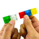 20 Pcs Transparent Color Magnetic Building Blocks - Yellow