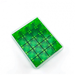 20 Pcs Transparent Color Magnetic Building Blocks - Green