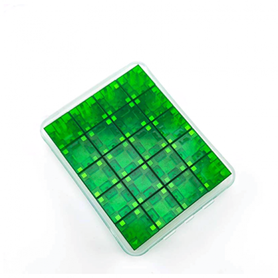 20 Pcs Transparent Color Magnetic Building Blocks - Green 20 Pcs Transparent Color Magnetic Building Blocks - Green