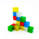 20 Pcs Transparent Color Magnetic Building Blocks - Clear