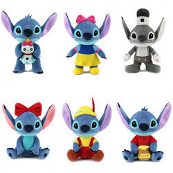 Stitch Cos Mickey Black and Whte Plush Toy