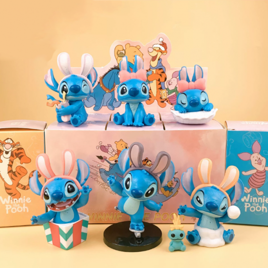6 Pcs Stitch Bunny Party Action Figure 6 Pcs Stitch Bunny Party Action Figure