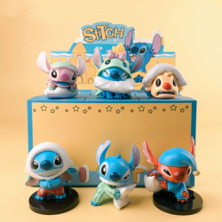 6 Pcs Stitch Pajama Party Action Figure