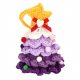 Car Accessories Crochet Christmas Tree for Hanging Rearview Mirrors - Purple Car Accessories Crochet Christmas Tree for Hanging Rearview Mirrors - Purple